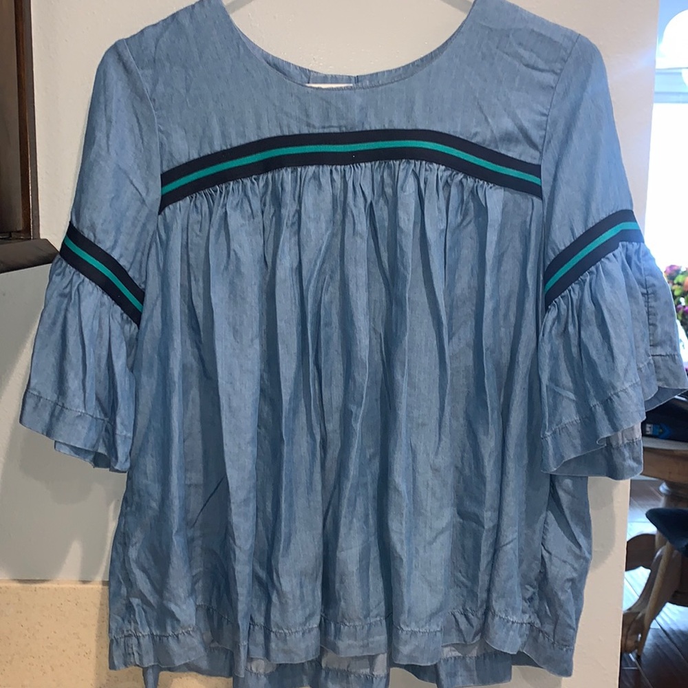 Crown & Ivy Denim Tops S XS